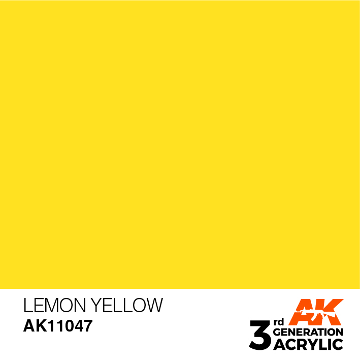 AK-Interactive 3rd Gen Paints: Lemon Yellow 