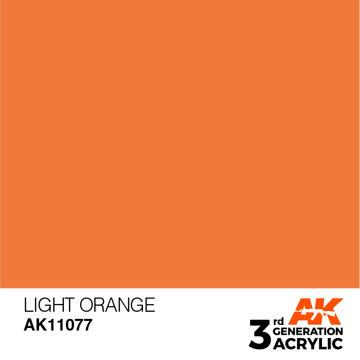 AK-Interactive 3rd Gen Paints: Light Orange 