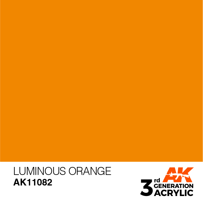 AK-Interactive 3rd Gen Paints: Luminous Orange 