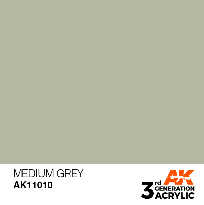 AK-Interactive 3rd Gen Paints: Medium Grey 