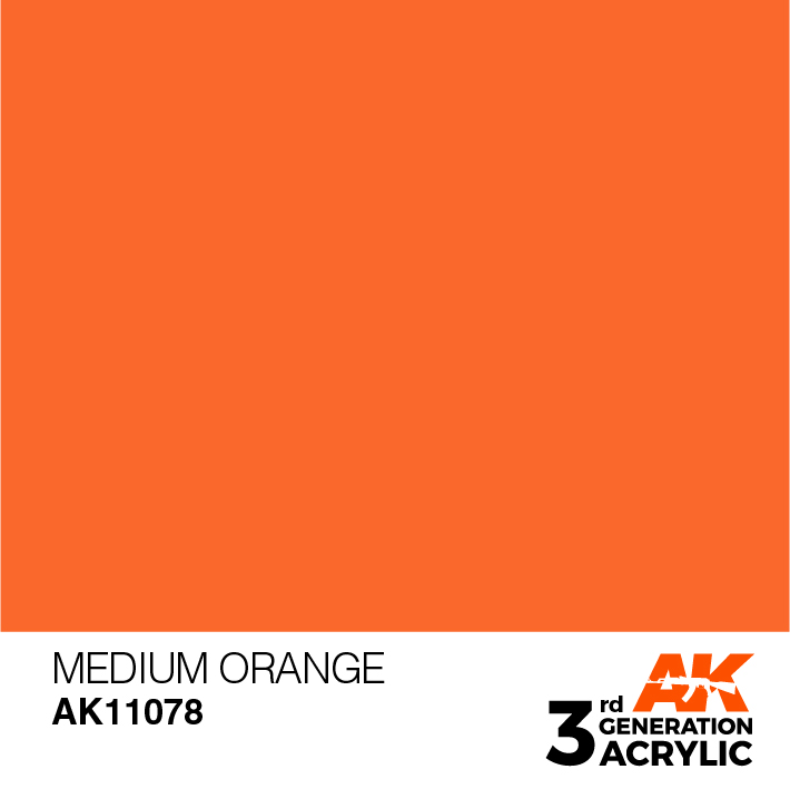AK-Interactive 3rd Gen Paints: Medium Orange 