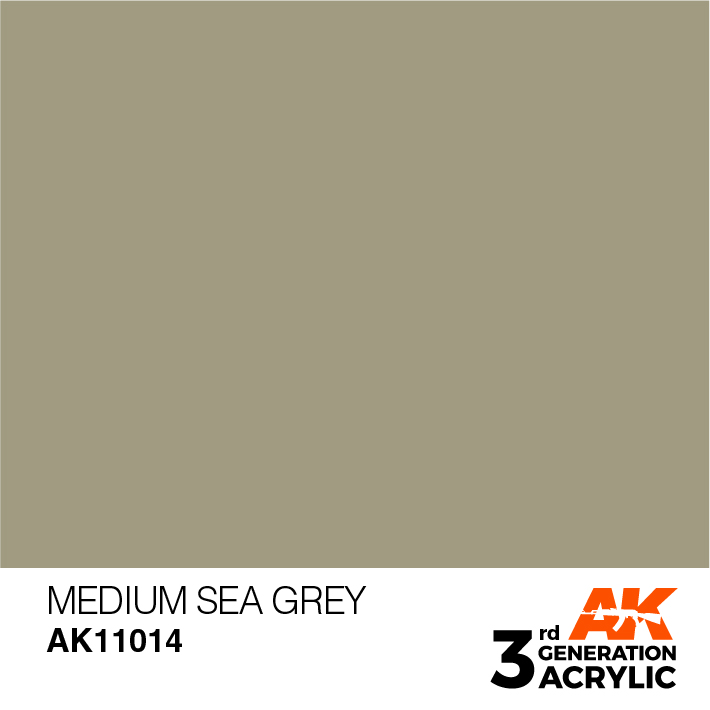 AK-Interactive 3rd Gen Paints: Medium Sea Grey 