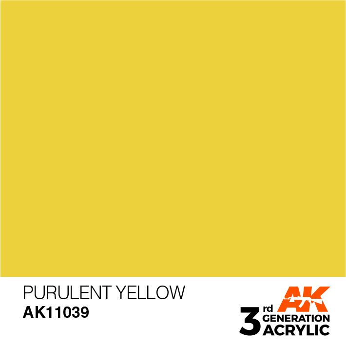 AK-Interactive 3rd Gen Paints: Purulent Yellow 