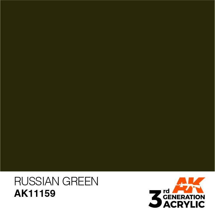 AK-Interactive 3rd Gen Paints: Russian Green 