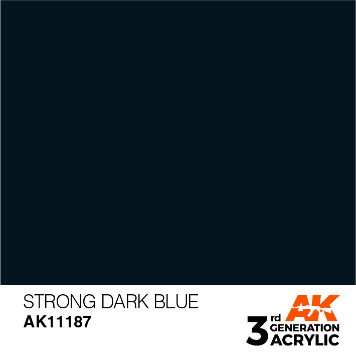 AK-Interactive 3rd Gen Paints: Strong Dark Blue 