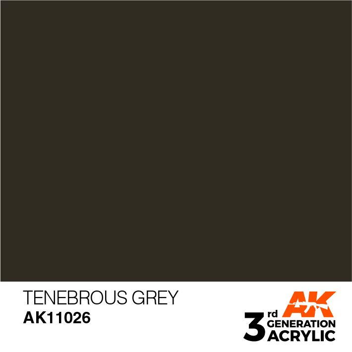 AK-Interactive 3rd Gen Paints: Tenebrous Grey 