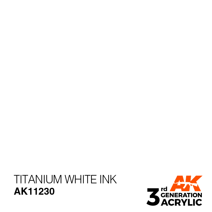 AK-Interactive 3rd Gen Paints: Titanium White Ink 