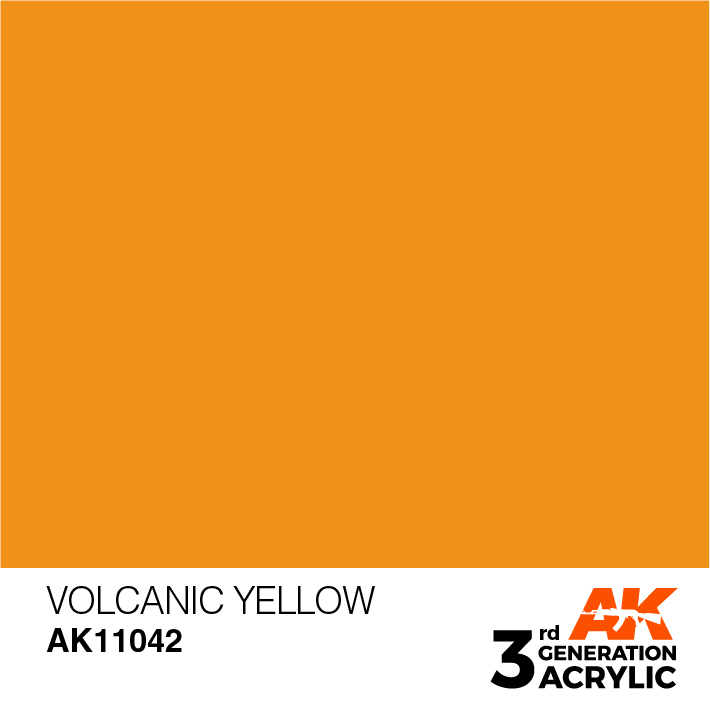 AK-Interactive 3rd Gen Paints: Volcanic Yellow 