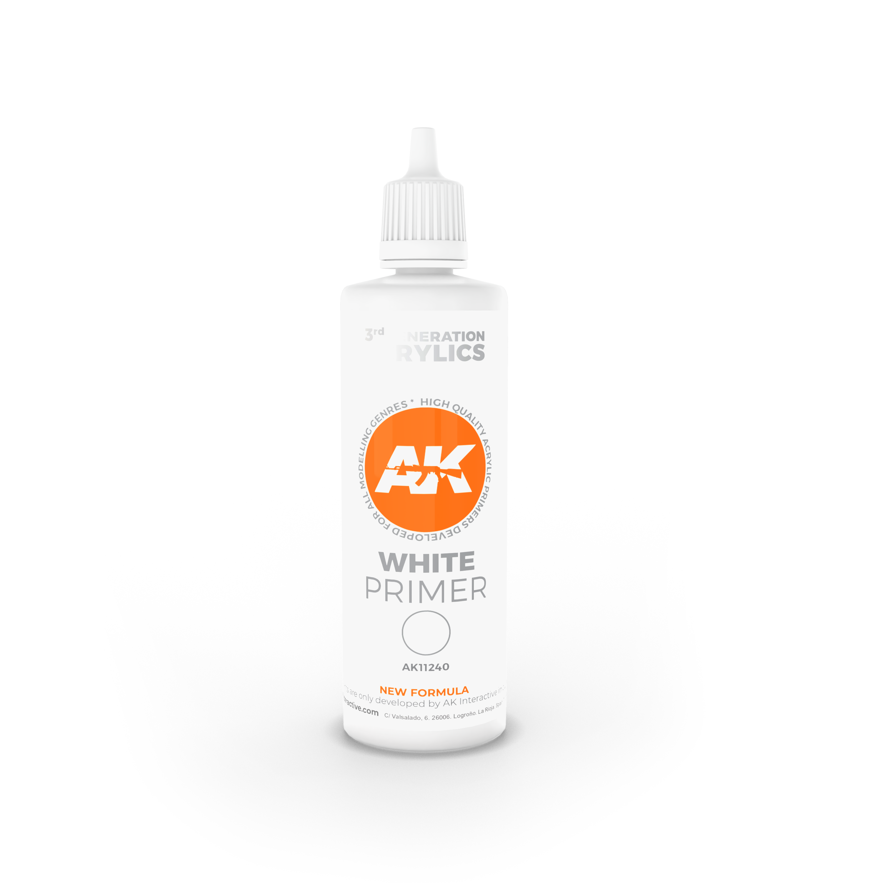 AK-Interactive 3rd Gen Paints: White Primer (100 ml) 