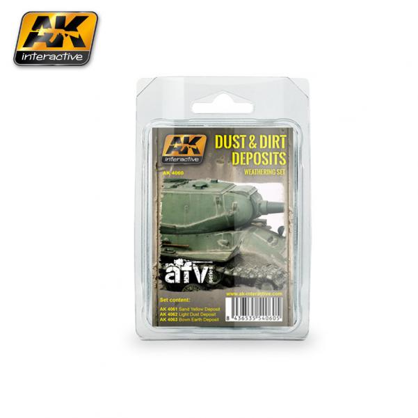 AK-Interactive AFV Series: Set- Dust & Dirt Deposits 