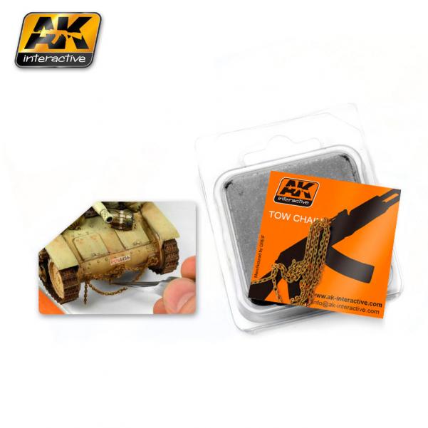 AK-Interactive Accessory: RUSTY TOW CHAIN MEDIUM 