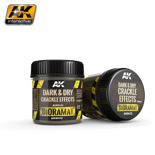 AK-Interactive Acrylic Diorama Series: Dark and Dry Crackle Effects 