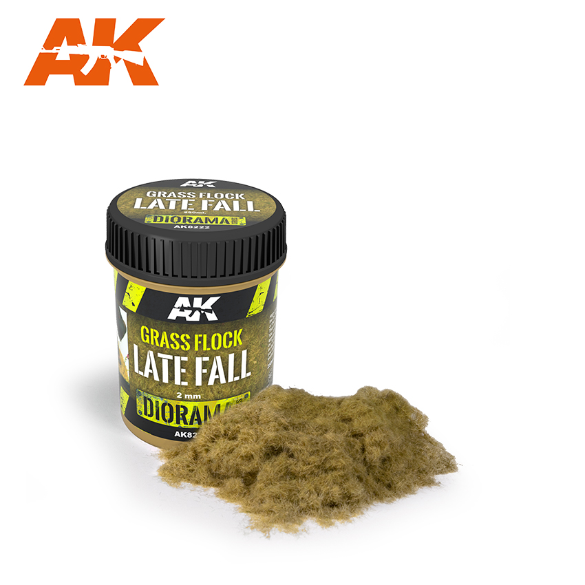 AK-Interactive Acrylic Diorama Series: Grass Flock 2mm LATE FALL 