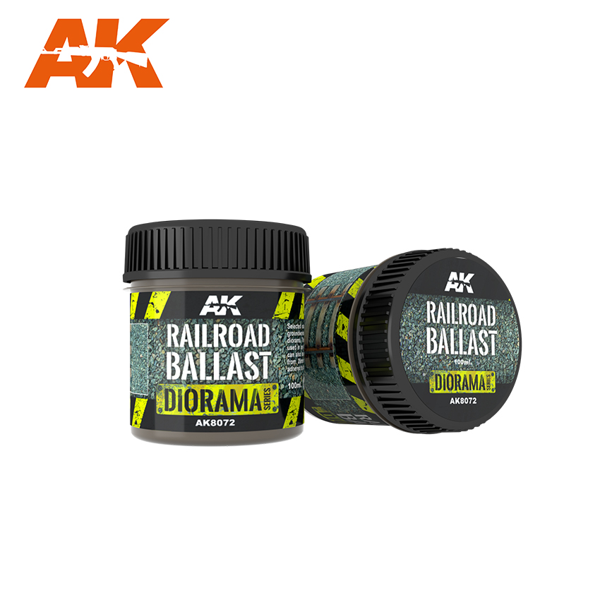 AK-Interactive Acrylic Diorama Series: Railroad Ballast 