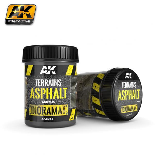 AK-Interactive Acrylic Diorama Series: Terrains Asphalt 