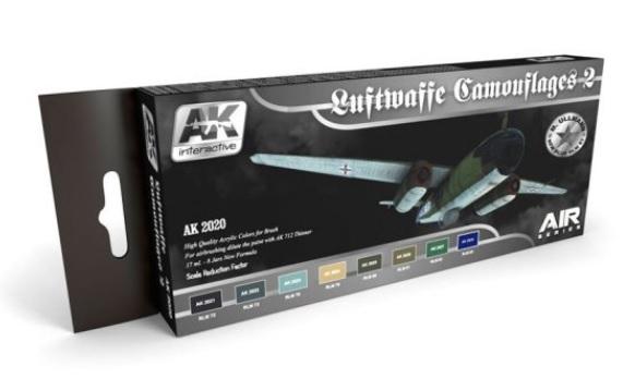 AK-Interactive Air Series Set: Luftwaffe Camouflages 2 (New Blue) 