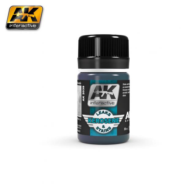 AK-Interactive Air Series Weathering Effects: Kerosene- Leaks & Stains 