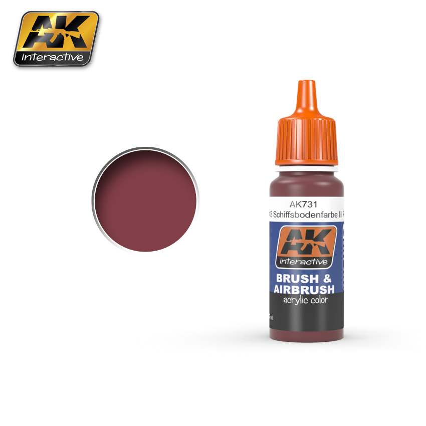 AK-Interactive Akrylics: RAL 8013 SCHIFFSBODENFARBE III ROT 5 
