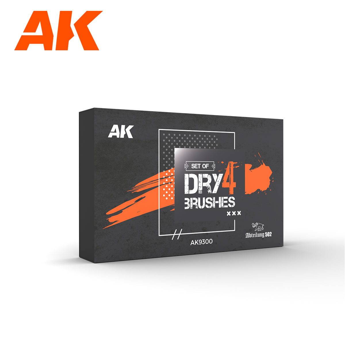 AK-Interactive Brushes: Dry Brushes Set 