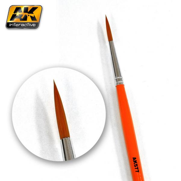 AK-Interactive Brushes: WEATHERING BRUSH FINE LONG 