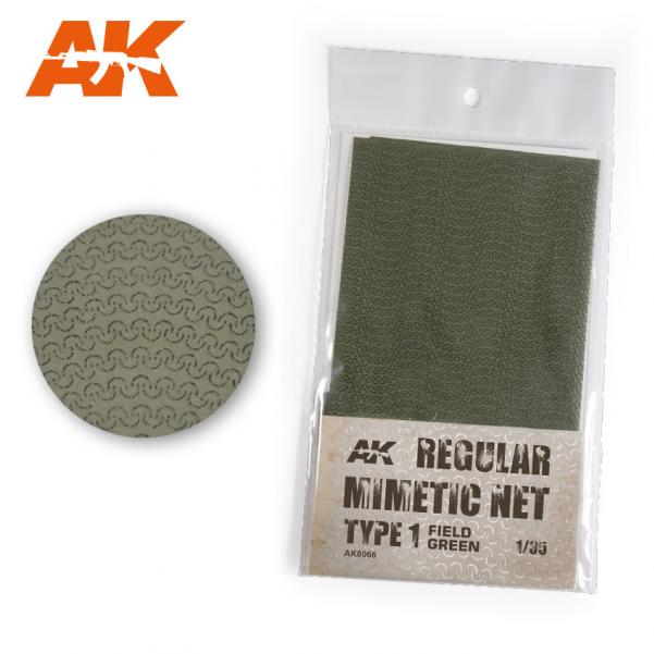 AK-Interactive: Camouflage Mimetic Net type 1 - Field Green 
