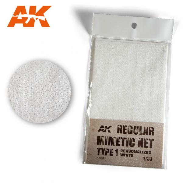 AK-Interactive: Camouflage Mimetic Net type 1 - Personalized White 