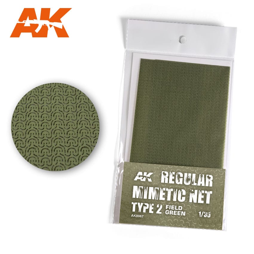 AK-Interactive: Camouflage Mimetic Net type 2 - Field Green 