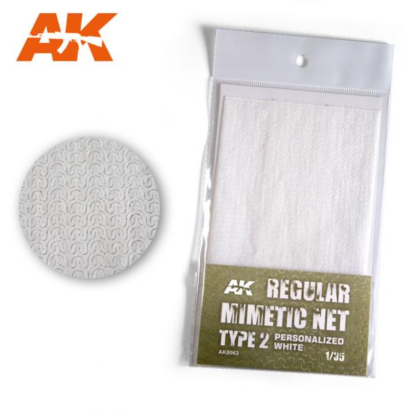 AK-Interactive: Camouflage Mimetic Net type 2 - Personalized White 
