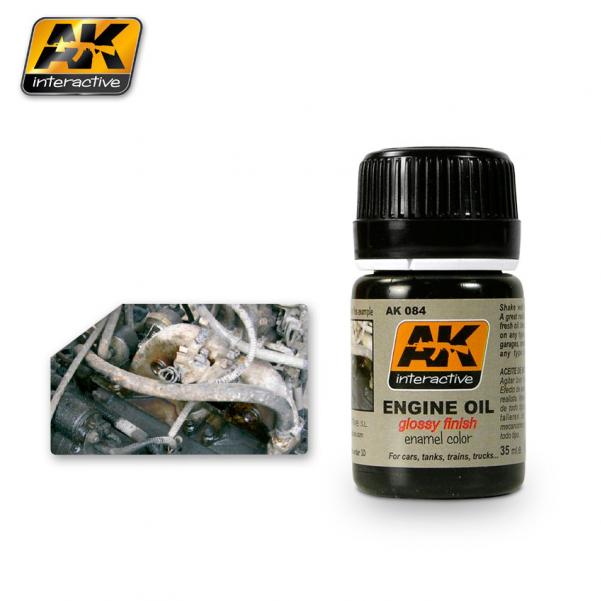 AK-Interactive Enamel Washes: Engine Oil (Glossy Finish) 