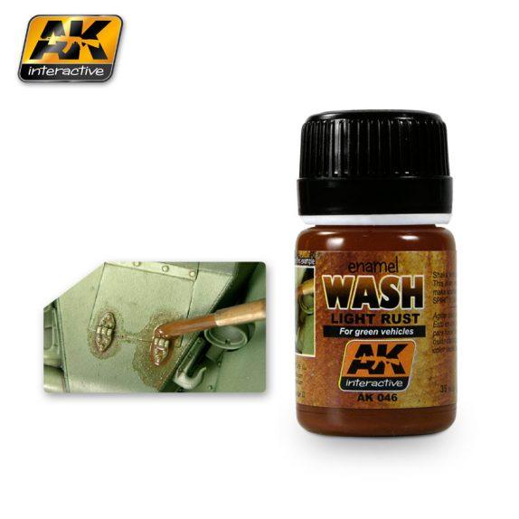 AK-Interactive Enamel Washes: Light Rust (For Green Vehicles) 