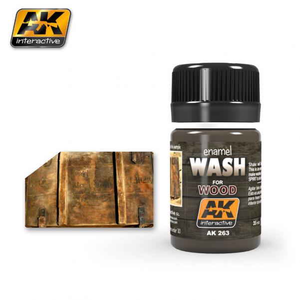 AK-Interactive Enamel Washes: WASH FOR WOOD 