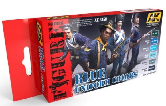 AK-Interactive Figure Series: Set- Blue Uniform Colors 
