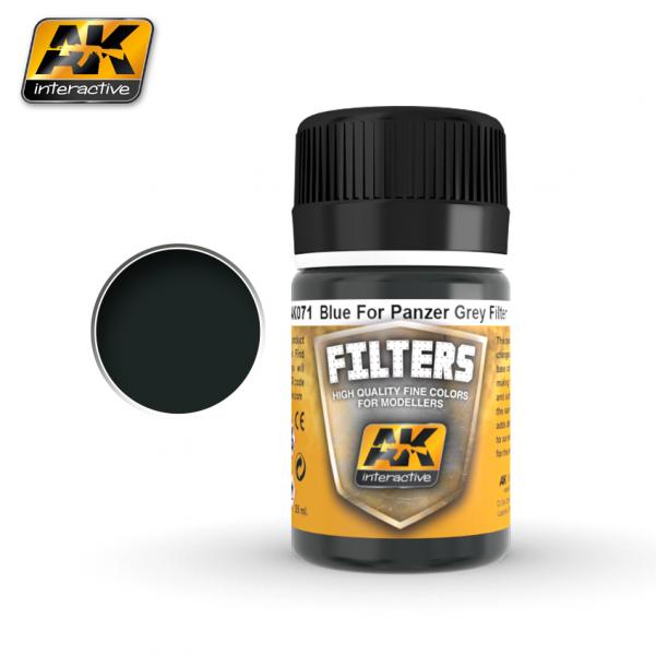AK-Interactive Filter: Blue For Panzer Grey 