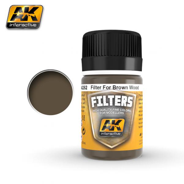 AK-Interactive Filter: RED BROWN FOR WOOD 