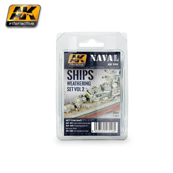 AK-Interactive Naval Set: Ships Weathering Set Vol 2 