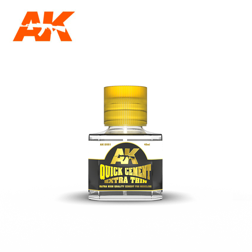 AK-Interactive: Plastic Cement: Quick Cement Extra Thin 