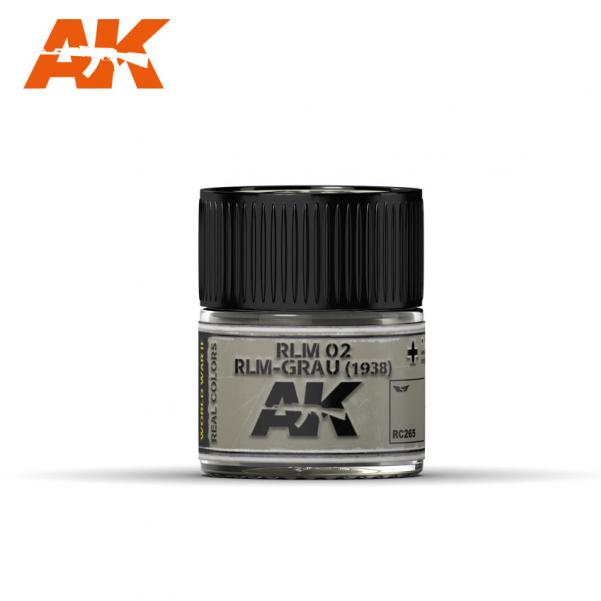 AK-Interactive Real Colors RC265: RLM 02 RLM-GRAU (1938) 
