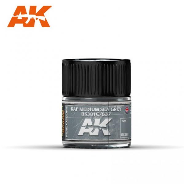 AK-Interactive Real Colors RC289: RAF Medium Sea Grey BS381C/637  
