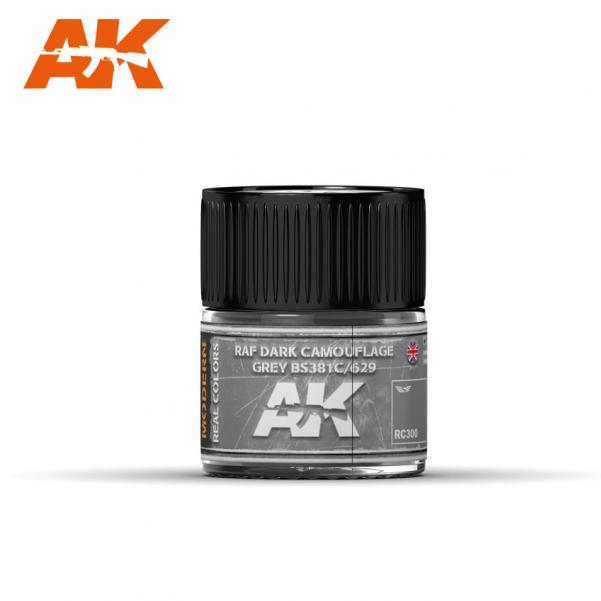 AK-Interactive Real Colors RC300: RAF Dark Camouflage Grey BS381C/629 
