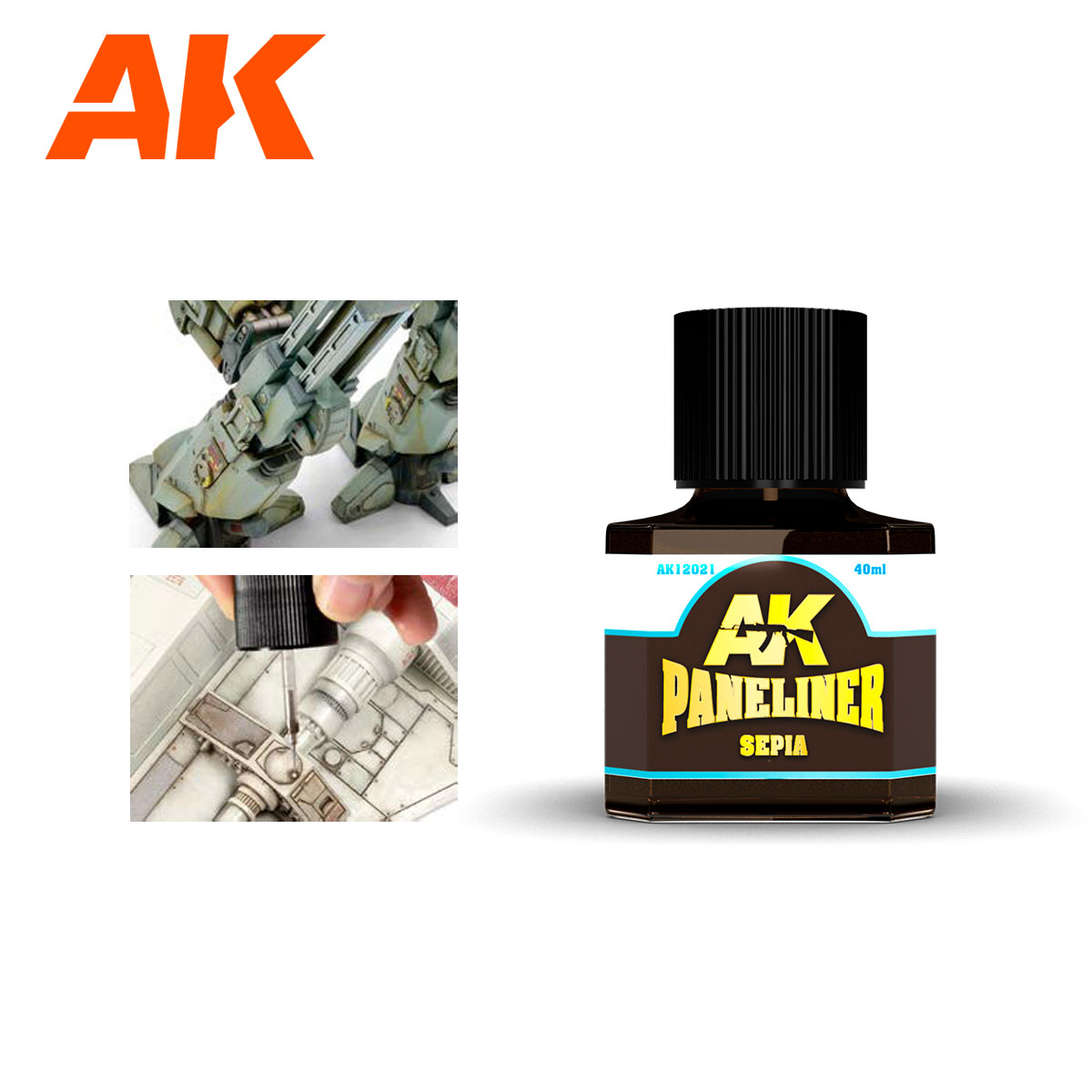 AK Interactive Sepia Paneliner 