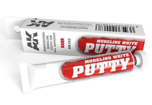 AK-Interactive Technical: MODELING WHITE PUTTY HARD (20 ml) 