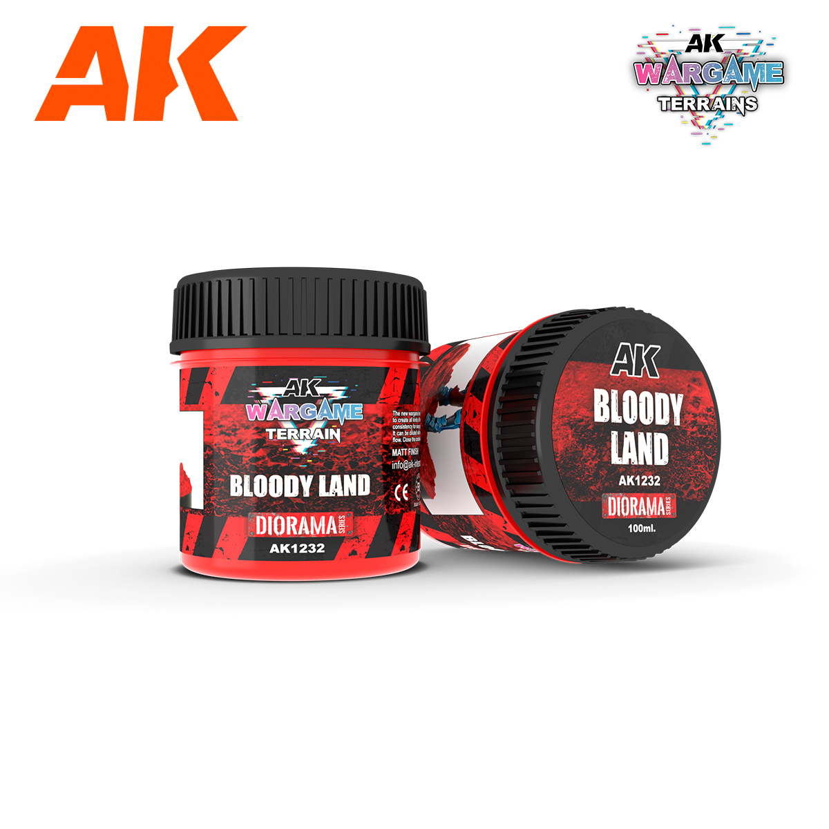 AK Wargame Terrain: Bloody Land - 100ml (Acrylic) 
