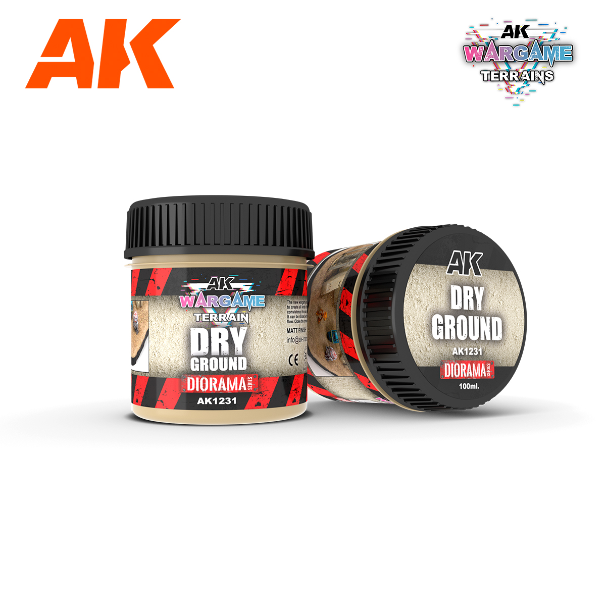AK Wargame Terrain: Dry Ground - 100ml (Acrylic) 
