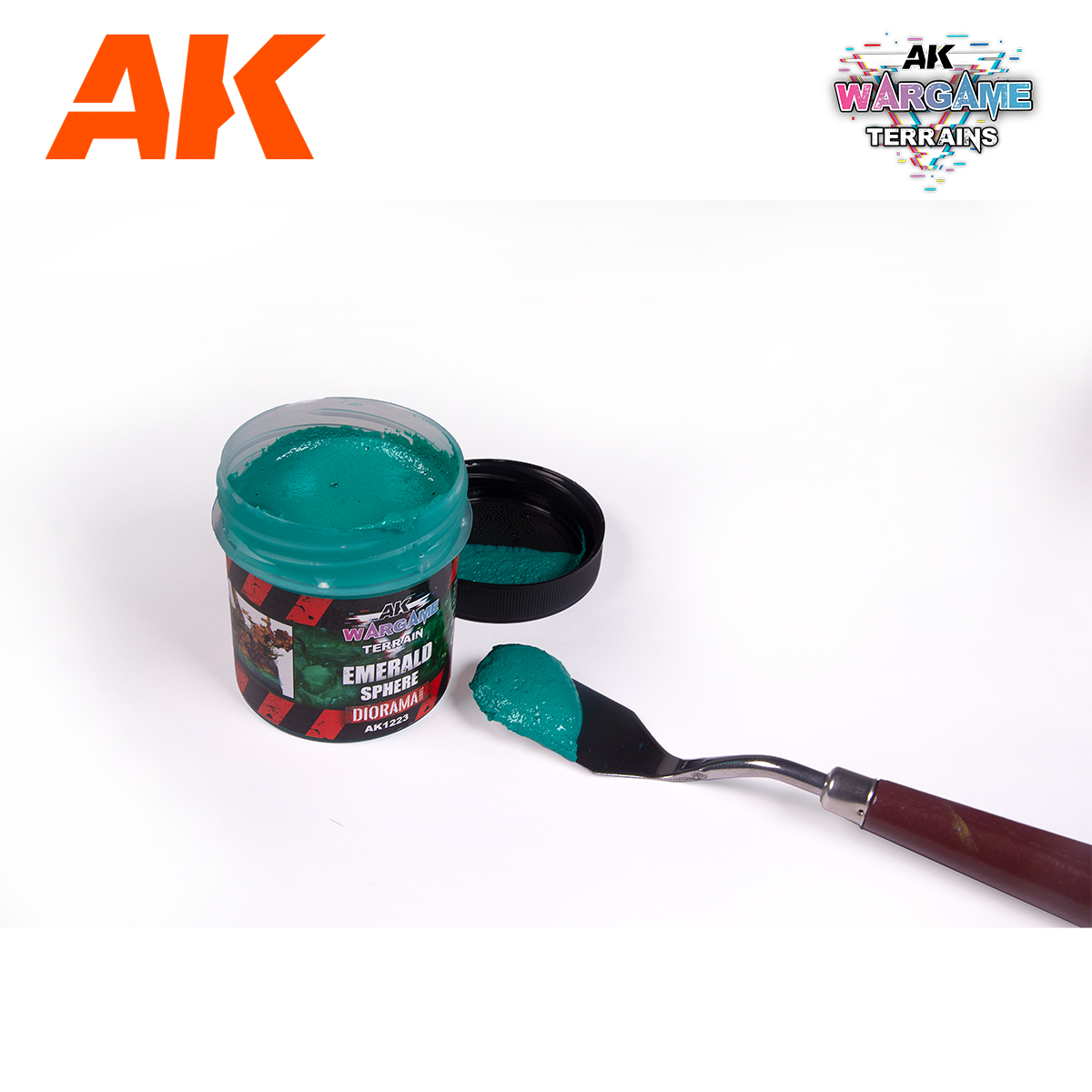 AK Wargame Terrain: Emerald Sphere - 100ml (Acrylic) 