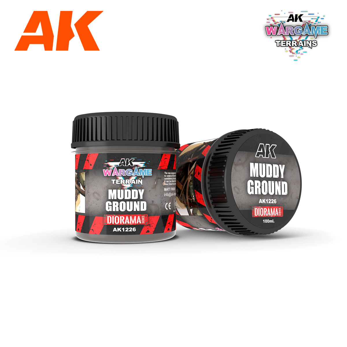 AK Wargame Terrain: Muddy Ground - 100ml (Acrylic) 