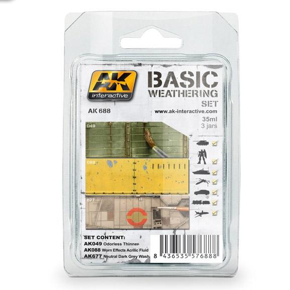 AK-Interactive Weathering Set: Basic Weathering Effects 