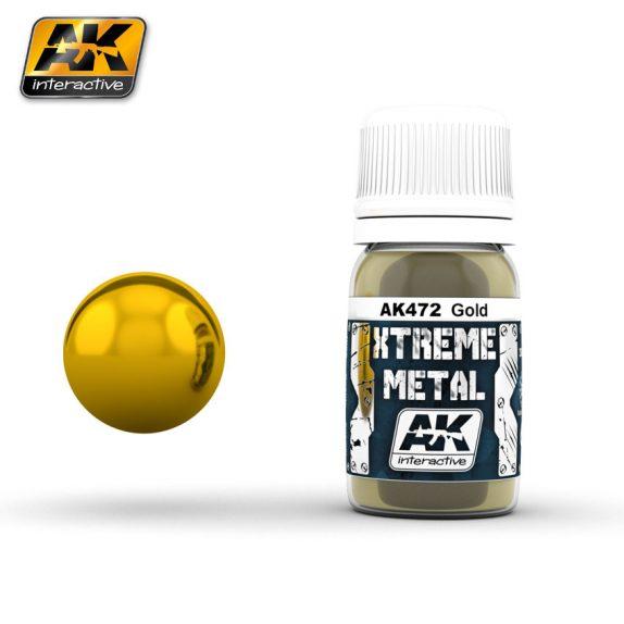 AK-Interactive Xtreme Metal: Gold (30ml) 