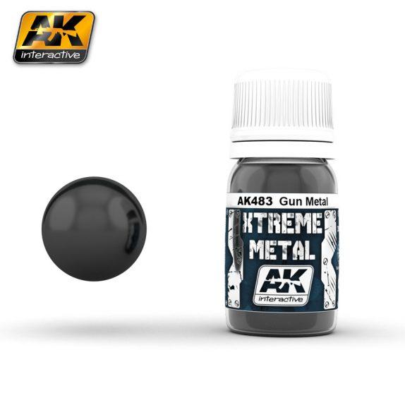 AK-Interactive Xtreme Metal: Gun Metal (30ml) 