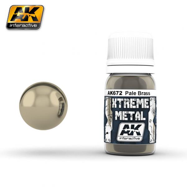 AK-Interactive Xtreme Metal: Pale Brass (30ml) 