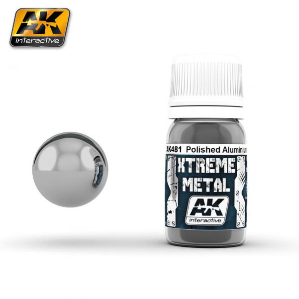 AK-Interactive Xtreme Metal: Polished Aluminium (30ml) 